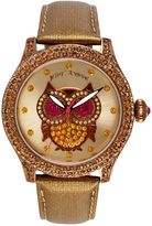 Thumbnail for your product : Betsey Johnson Watch, Women's Metallic Brown Leather Strap 41mm BJ00019-57