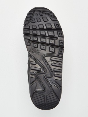 nike air max 90 leather junior black