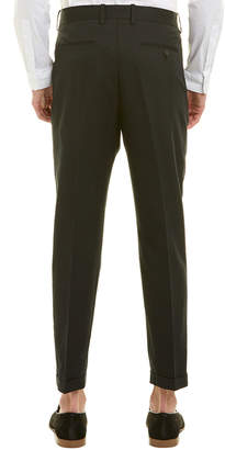 Vince Drop Crotch Silk & Linen-Blend Trouser