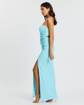 Thumbnail for your product : SKIVA - Women's Blue Maxi dresses - Strapless Evening Dress with Split - Size One Size, 12 at The Iconic