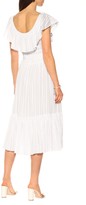 Thumbnail for your product : Tory Burch Frilled cotton midi dress
