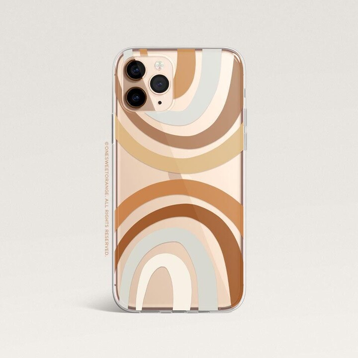 Iphone 16 Case 15 14 13 12 Rainbow 11 Pro Arches Clear Rubber