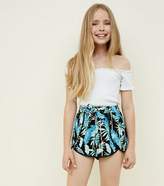 Thumbnail for your product : New Look Girls Black Tropical Beach Shorts