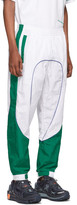 Thumbnail for your product : Li-Ning White and Green Track Pants