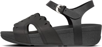 FitFlop Esther Floret Leather Back-Strap Sandals