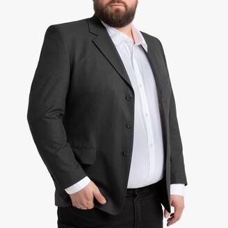 La Redoute Collections Plus Straight Cut Suit Jacket with Single-Breasted Buttons