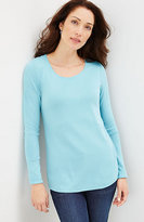 Thumbnail for your product : J. Jill Perfect Pima Long-Sleeve Delicate Scoop-Neck Tee