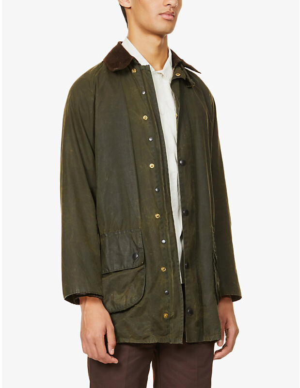 Barbour Re-Loved waxed cotton jacket - ShopStyle