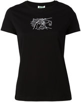 Kenzo - embroidered face T-shirt - 