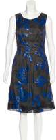 Thumbnail for your product : Lela Rose Sleeveless Floral Print Dress