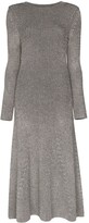 Thumbnail for your product : Mara Hoffman Striped Ribbed-Knit Midi Dress