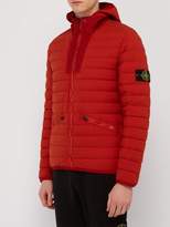 Thumbnail for your product : Stone Island Quilted Down Filled Hooded Coat - Mens - Burgundy