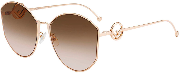 Fendi round gradient sunglasses Clearance