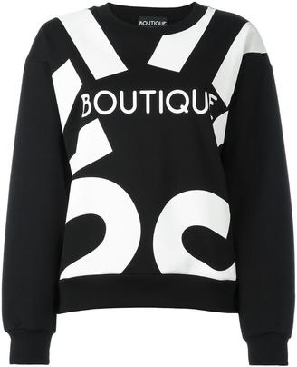 Moschino Boutique logo print sweatshirt - women - Cotton - 40