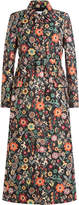 Thumbnail for your product : RED Valentino Capotto Floral Print Coat