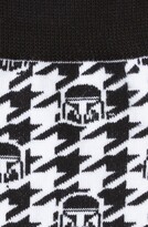 Thumbnail for your product : Cufflinks Inc. Mandalorian Helmet Houndstooth Crew Socks