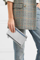 Thumbnail for your product : Smythson Panama Metallic Textured-leather Wallet - Silver