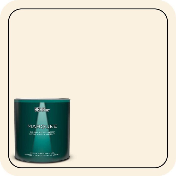 BEHR MARQUEE 1 qt. #PWN-13 Fine Porcelain Semi-Gloss Enamel Interior Paint & Primer