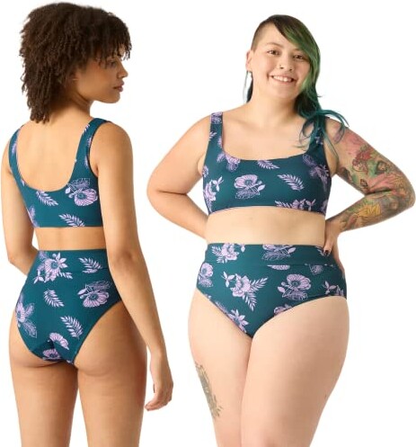 Modibodi Period Swimwear Hi Waist Bikini Brief Light-Moderate Absorbancy  Midnight Tropic Print - 10/S - ShopStyle Two Piece Swimsuits