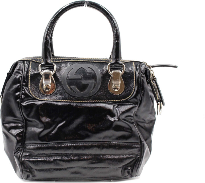 Gucci Patent leather handbag - ShopStyle Shoulder Bags
