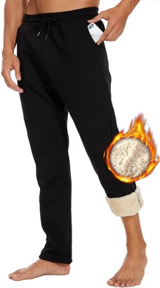 Men's Casual Cotton Jogger Sweatpants Zipper Front Pants