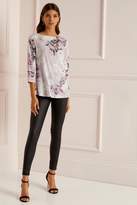 Thumbnail for your product : Next Lipsy Floral Boat Neck Top - 6