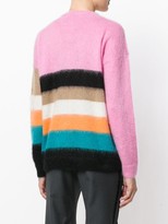 Thumbnail for your product : No.21 Striped Mohair-Blend Jumper