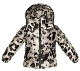 Thumbnail for your product : Moncler 'Bady' Cheetah Print Hooded Down Jacket (Toddler Girls & Little Girls)