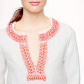 Thumbnail for your product : J.Crew Collection neon-trim linen tunic