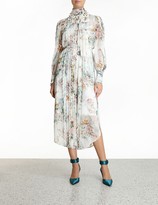 Thumbnail for your product : Zimmermann Wavelength Scallop Midi Dress