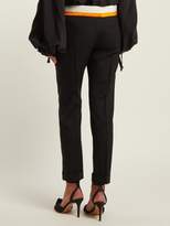 Thumbnail for your product : Haider Ackermann Contrast-panel Wool-blend Trousers - Womens - Black