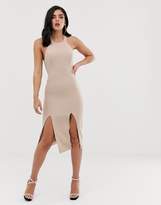 Thumbnail for your product : Vesper Double Thigh Split Midi Dress
