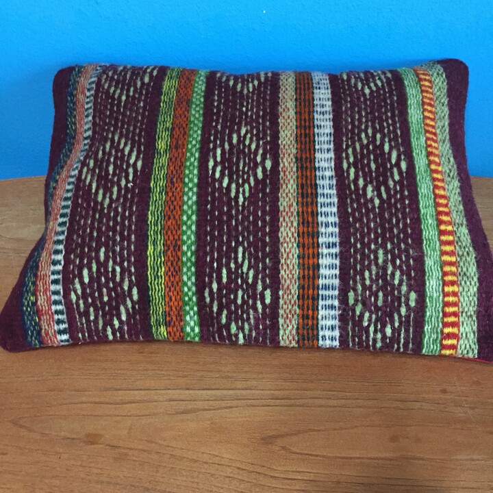 Zapotec Hand Woven Merino Wool Pillow Sham 14" X 18"