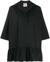 Thumbnail for your product : Semi-Couture Swing-Style Ruffle-Hem Blouse