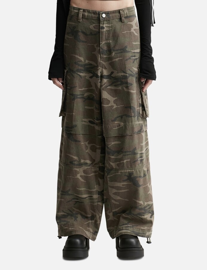Open YY Camo Rolled Waist Cargo Pants - ShopStyle