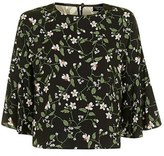 Thumbnail for your product : Topshop Women's Ivy Floral Trumpet Top