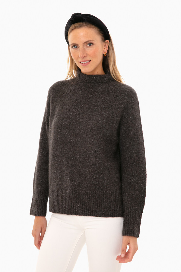 black criss cross sweater