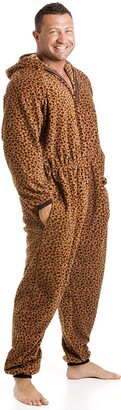 Camille Womens Leopard Soft Fleece Onesies