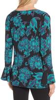 Thumbnail for your product : Chaus Bell Sleeve Floral Blouse