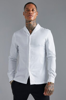 Shawl Collar Shirt Men | Shop The Largest Collection | ShopStyle