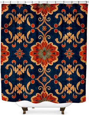 Red Barrel Studio Folf Floral Shower Curtain