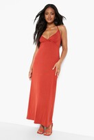 Thumbnail for your product : boohoo Petite V Neck Strappy Maxi Dress