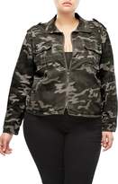 Thumbnail for your product : Good American Camo Print Military Jacket (Regular & Plus Size)