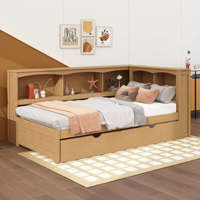 Twin Size Daybed With Trundle, Storage Cabinets And USB Ports