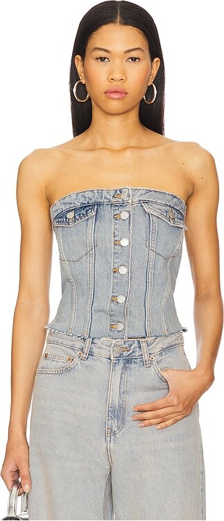 Dr. Denim Carli Denim Tube Top