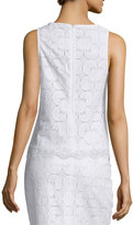 Thumbnail for your product : Trina Turk Sleeveless Lace Scalloped-Hem Top