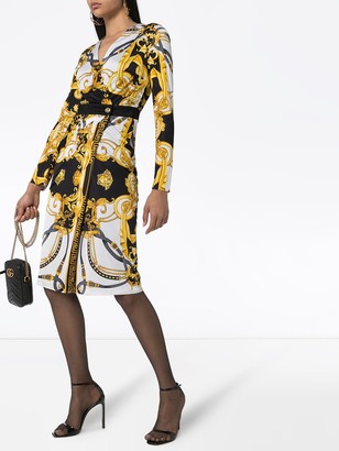 versace wrap dress