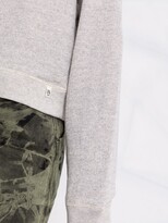Thumbnail for your product : R 13 Square-Shoulder Crew Neck Sweatshirt