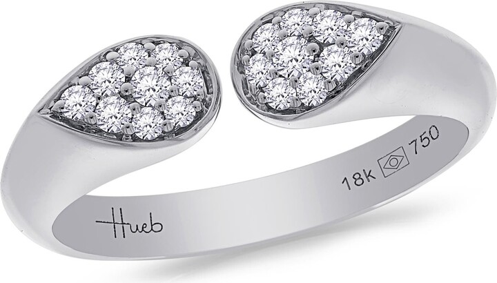 Hueb Bestow Pavé Diamond Open Ring