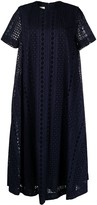 Thumbnail for your product : Baum und Pferdgarten Embroidered Short-Sleeved Maxi Dress